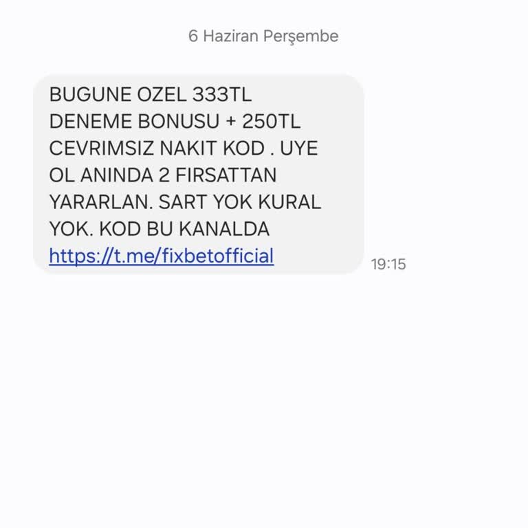 Vodafone 377 İle Başlayan Rahatsız Edici Bahis SMS Leri