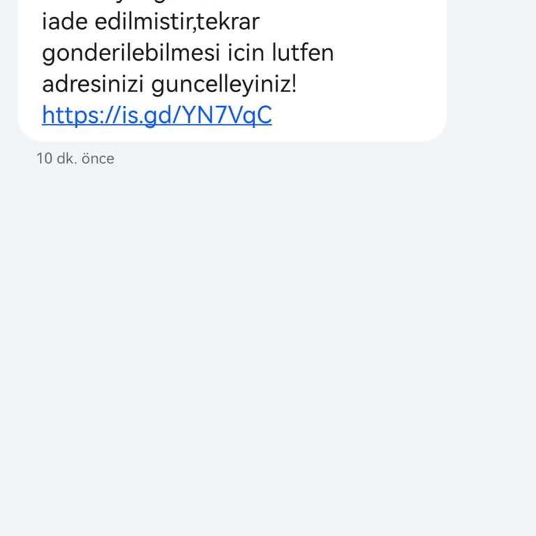 Kargo Koliniz Adres Nedeniyle Gönderilemedi