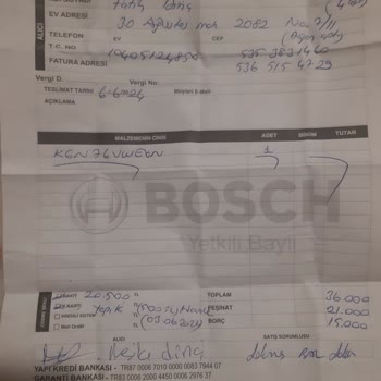 Bosch Yanlış Ürün Teslimatı Ve Geciken Ücret İadesi Sorunu