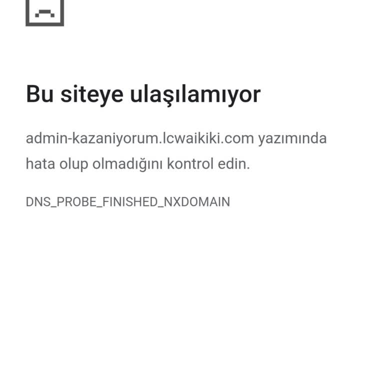LCW Kazanıyorum Da E Postamı Kabul Etmiyor