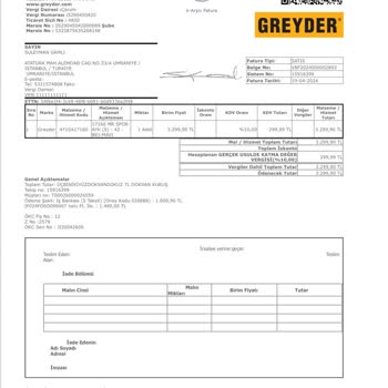 Greyder Ürün Rahatsız Edici