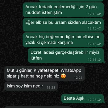 Kıyafet Sepeti Paramı İade Etmiyorlar