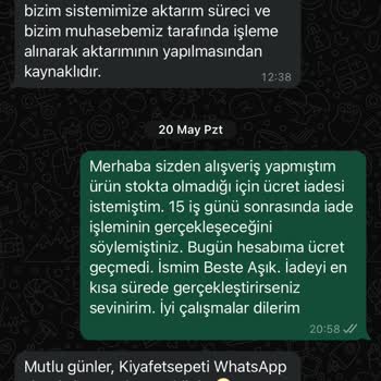 My Kiyafet Sepeti Refund Delayed Despite Promises