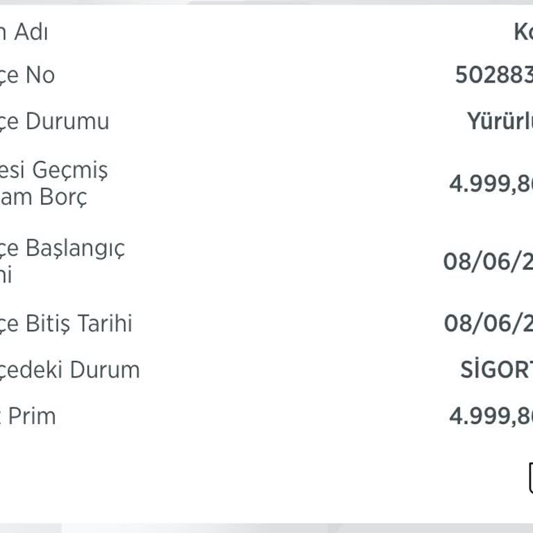 Türkiye Sigorta&Ziraat Bankası Konut Sigortası İptali