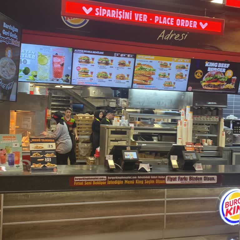 İstinye Burger King'de Sipariş Alımında Yaşanan Sorun