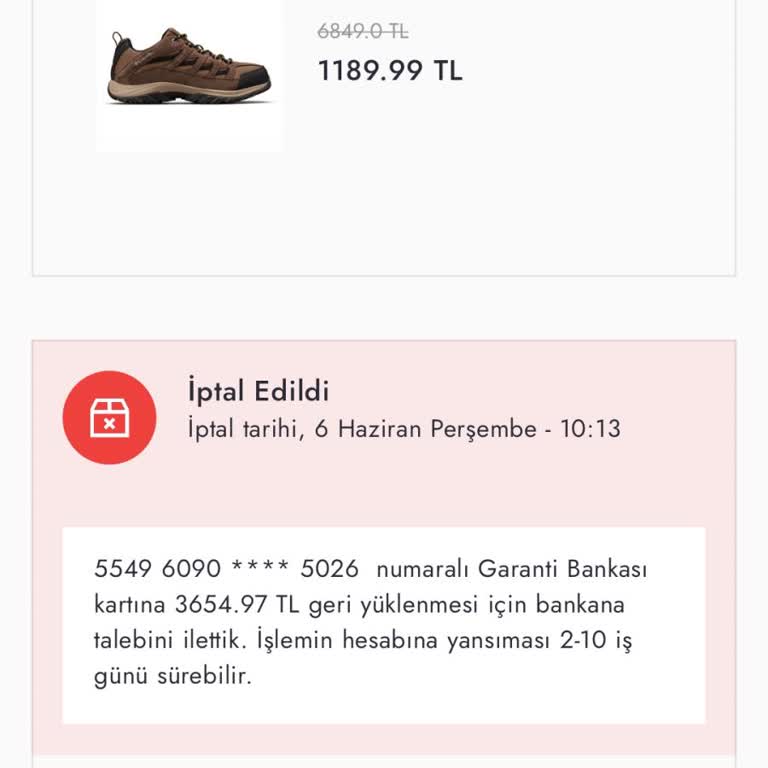 Boyner Aynı Ayakkabı Farklı Numaralı Siparişi Yanlış Fiyat Diye İptal Etti