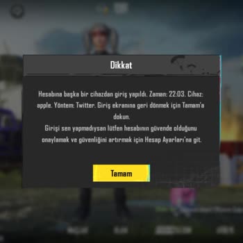 PUBG (Pubgmobile.com) Hesabım Ele Geçirildi!