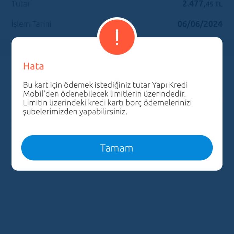 Yapı Kredi Bankası KoçAilem Kredi Kartı Borç Kapatma Sorunu