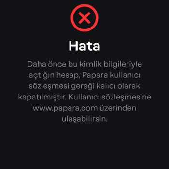 Papara Hesabımı Onaylayamıyorum