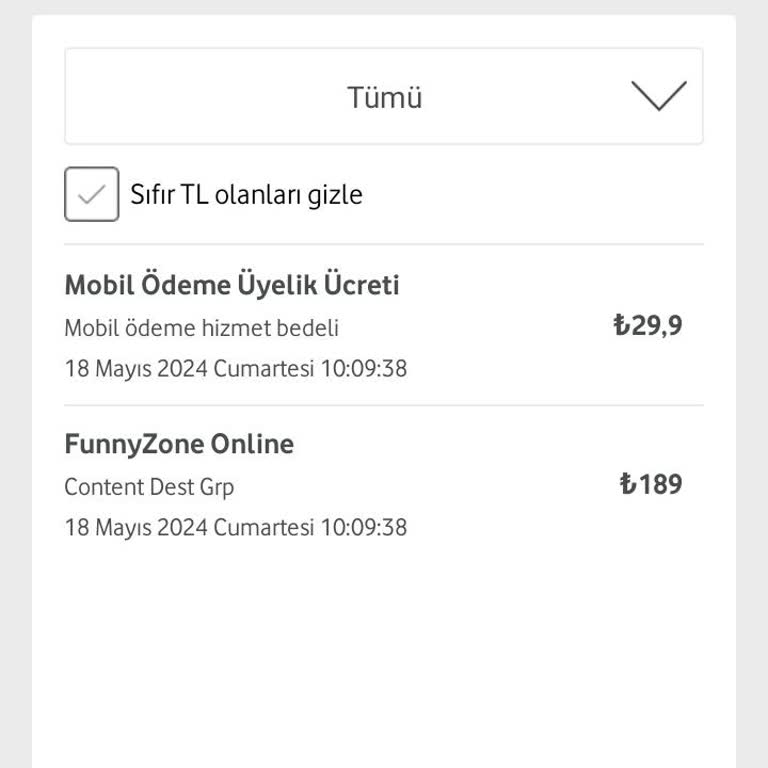 Vodafone Hattımdan İzinsiz Üyelik Ücreti Şikayeti