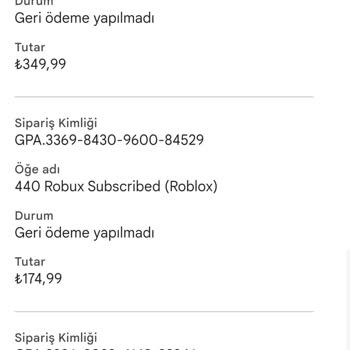 Google Play Paramı İade Etmiyor