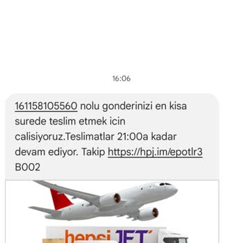Hepsijet Teslimat'ın Zamanında Teslim Edilmemesi