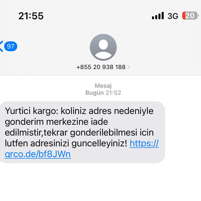 Kargo'dan Gelen Mesaj