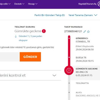 QuickShipper Quick Shipper Firmasının Yanlış Adrese Kargo Gönderimi