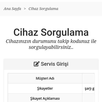 Byfix Servis Memnuniyetsizliği