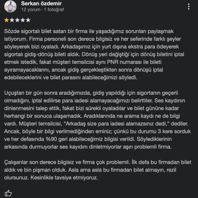 Ucuzabilet Sigortalı Bilet Mağduriyeti: Bilgisiz Personel Ve Yanıltıcı Bilgiler