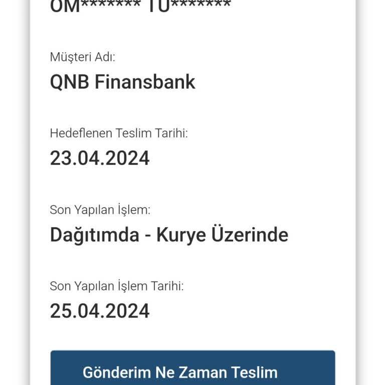 AGT Kurye Zamanında Teslim Edilmeyen Kartınız Yüzünden Mağdur Oldum