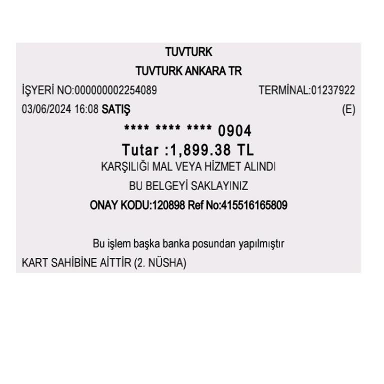 Tüvtürk Kredi Kartı Ödemede Komisyon Alıyor