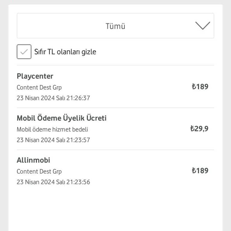 Vodafone Haksız Fatura Tahsilatı