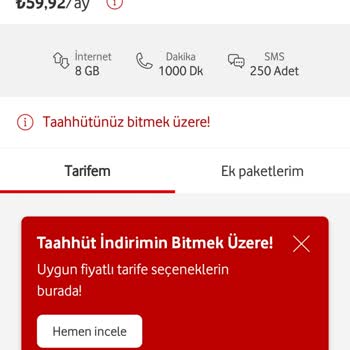 Vodafone Ve 2. Dönem Kampanya Sorunu