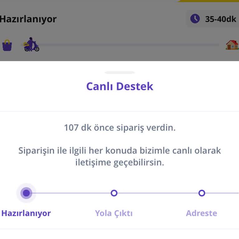 Getir Büyük Siparişim Gelmiyor