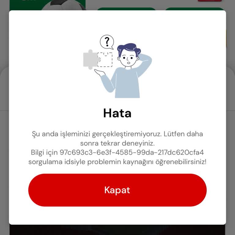 Passolig Uygulama Hata Veriyor