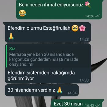 Kevser Sarıoğlu Markadan İade Ücreti Sorunu