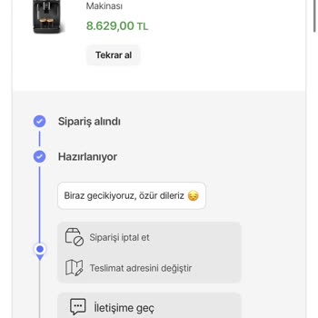 Hepsiburada Siparişimi İptal Etmiyor