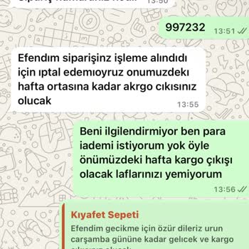Moda Kapımda (Kıyafet Sepeti) Siparişim 2 Ay Oldu Gelmedi. Mağdurum.