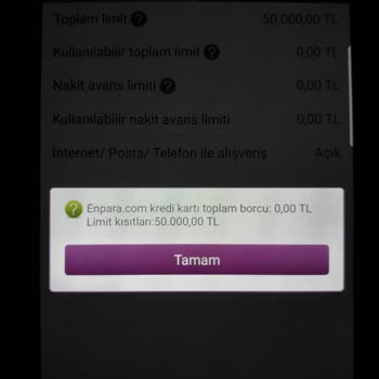 Enpara Kredi Kartı Limit Kısıtlaması