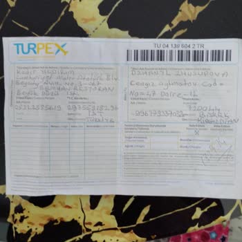 PTT Kargo Kadir Y*******. Turex Kargo Takip No. TU041396042TR