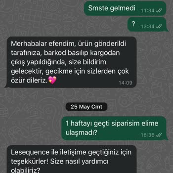 Lesequence Sipariş İadesinin Sağlanmaması