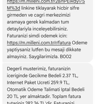 Millenicom Haksız Ücret Alınıyor