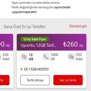 Vodafone Telekomünikasyon Şirketinin Fahiş Fatura Zamları Hakkında