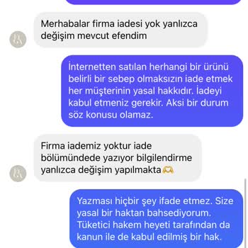 İade Kabul Etmeyen Fugaa Design