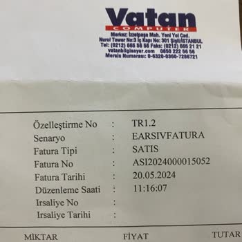 Vatan Bilgisayar Yanlış Bilgilendirme Sonucu Müşteri Mağduriyeti