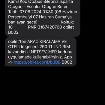 Kamil Koç Ve Obilet İle Yaşadığım Mağduriyet