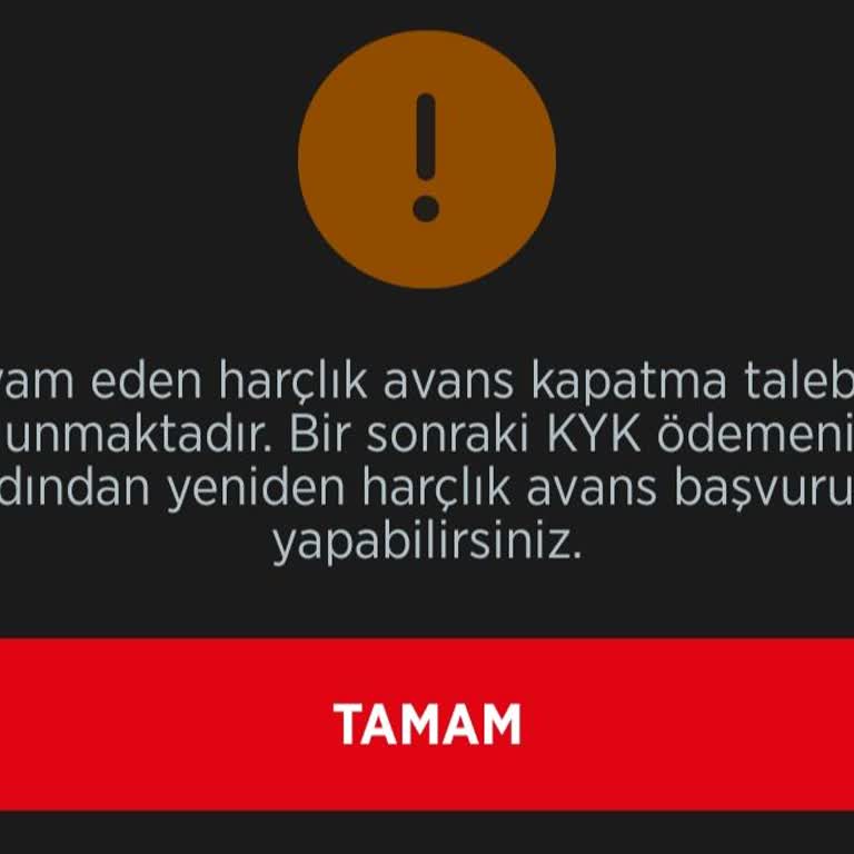 Ziraat Bankası Harçlık Avans Açılması