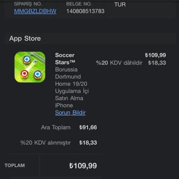 Soccer Stars Satın Aldığım Öge Yok