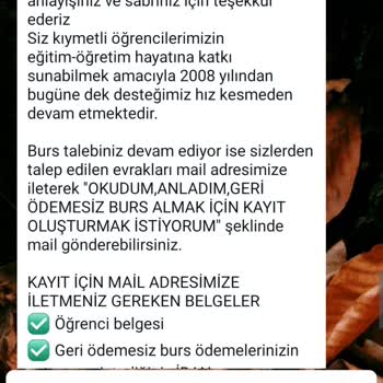 Burs Vaadiyle Dolandırıcılık Öğrenci Belgemin Yanlış Kullanımı Hakkında Endişelerim