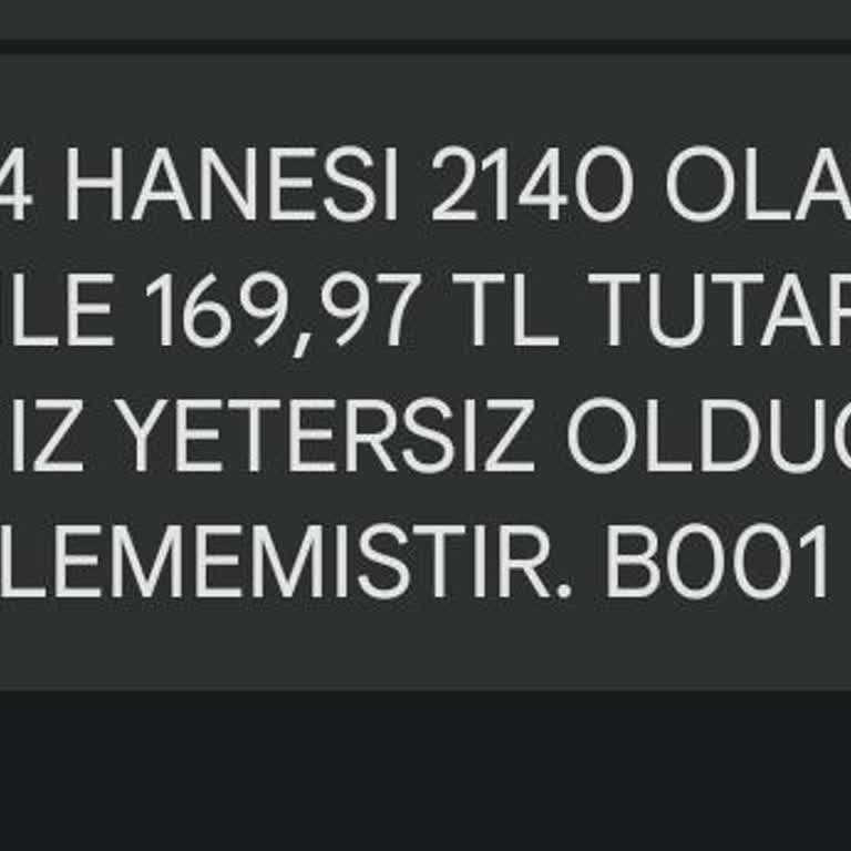 Ziraat Bankası Ziraat Genç Kart Harçlık Avans Tanımlı Değildir Hatası