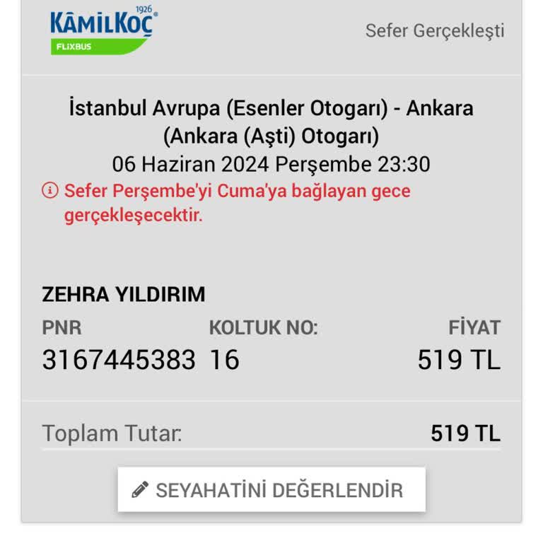 Kamil Koç Beni Mağdur Ettiler