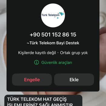 Türk Telekom Yanıltıcı Arama Ve Kimlik Bilgilerimin İzinsiz Kullanımı