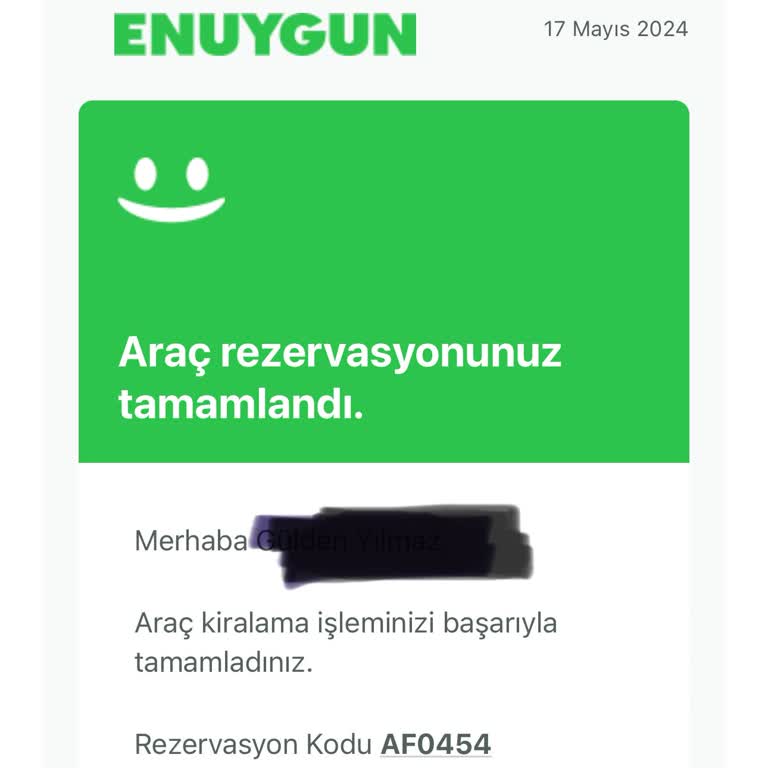 Enuygun.com Araç Kiralama Ücret İadesi 21 Gündür Yatırılmadı