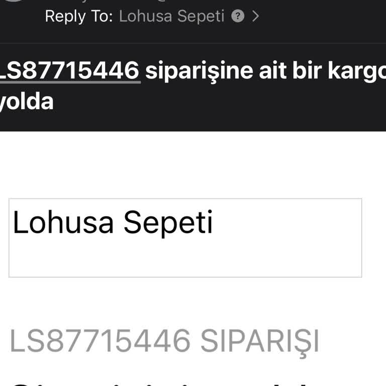 Lohusa Sepeti Kargoda Eksik Gelen Siparişin Parasını İade Etmiyorlar