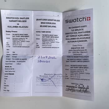 Swatch Saat Garanti Kapsamı
