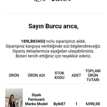 İlayda Çamur (Bi' Butik) Bir Butik İade Yapmıyor