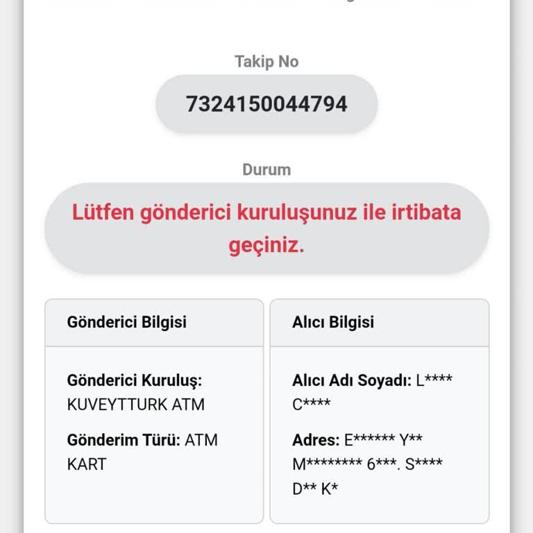 Kuryenet Kargom Elime Ulaşmıyor
