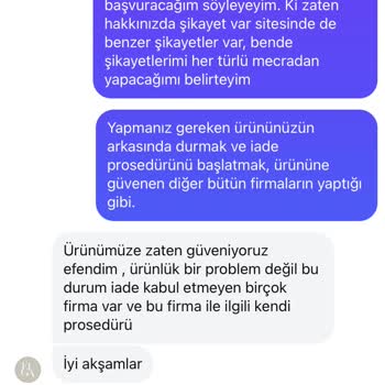 Fugaa Design İade Kabul Etmiyor, Yasalara Aykırı Prosedür Uyguluyor