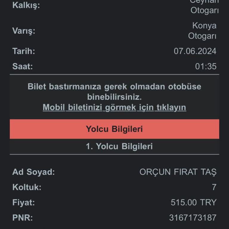 Kamil Koç İptal Edilen Otobüsümün Para İadesi